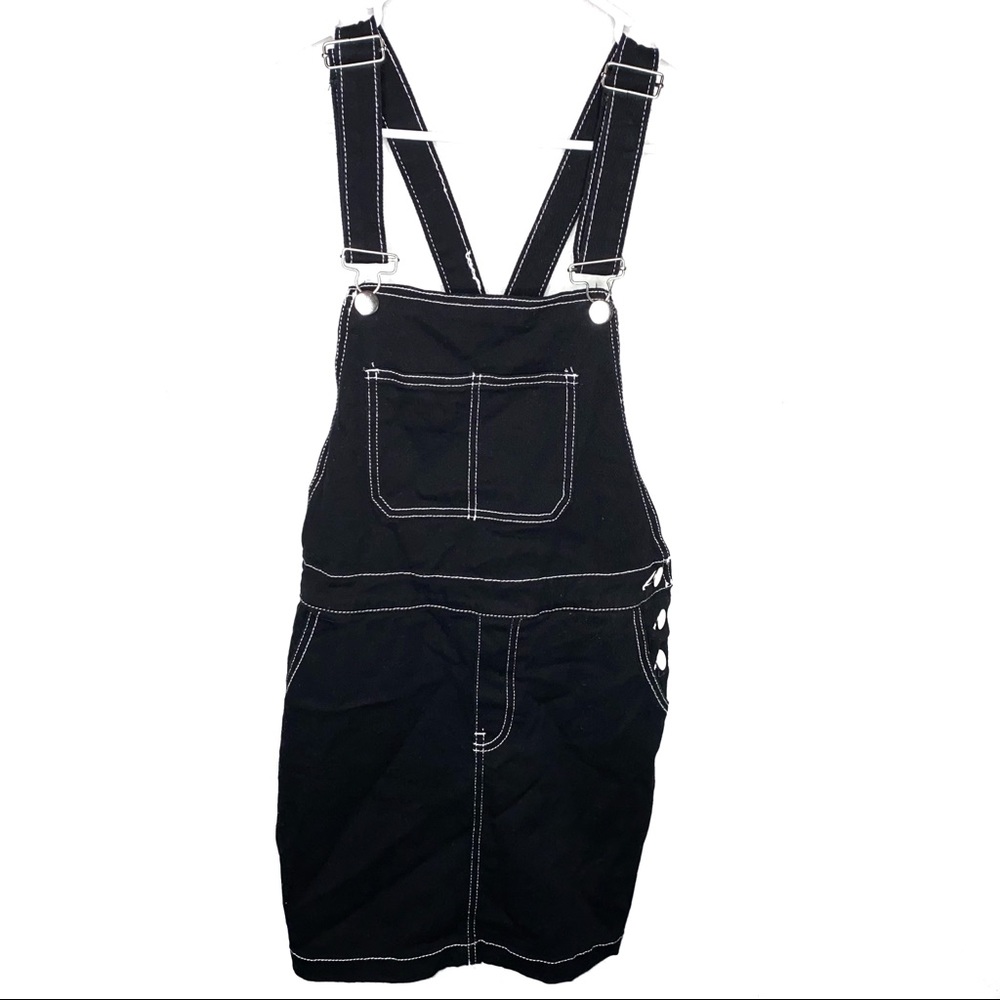 Charlotte Russe Black Overall Jumpsuit - Picture 2 of 5